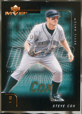 2002 Upper Deck MVP #38 Steve Cox Baseball VG