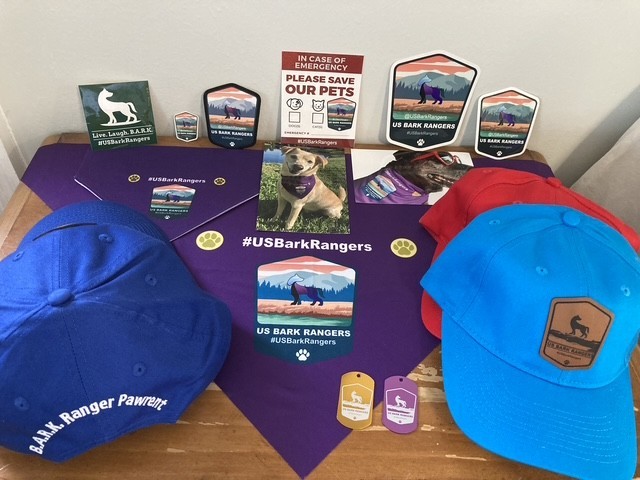 US Bark Rangers #USBarkRangers Dog Sticker/Magnet/Patch/Bandana