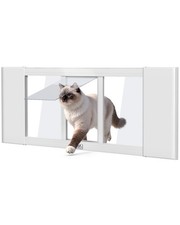 Begonia.K Adjustable Window Pet Door for Cats Small Dogs Tool-Free Installation