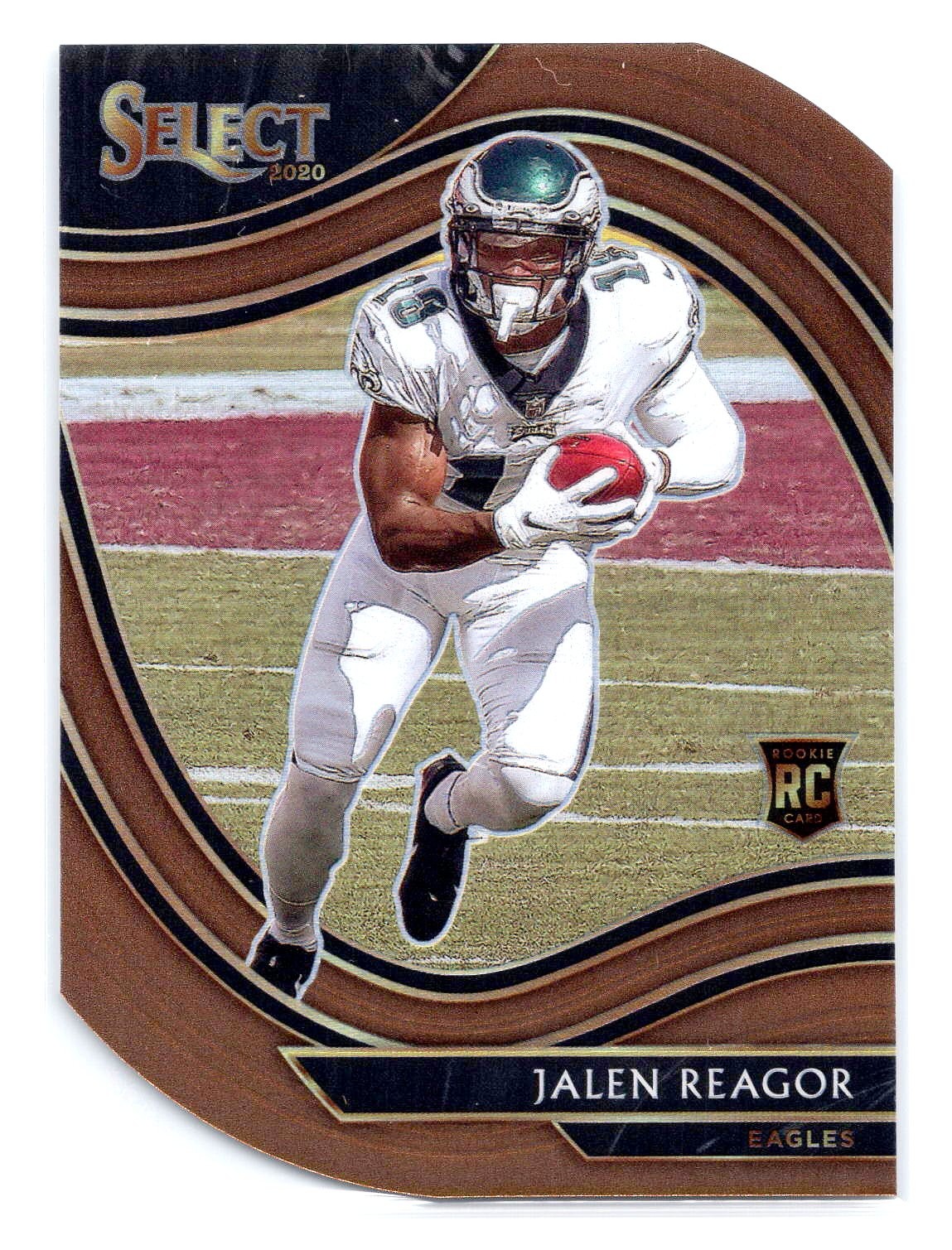 Jalen Reagor 2020 Panini Select #368 Copper Prizm Die Cut RC Rookie /355
