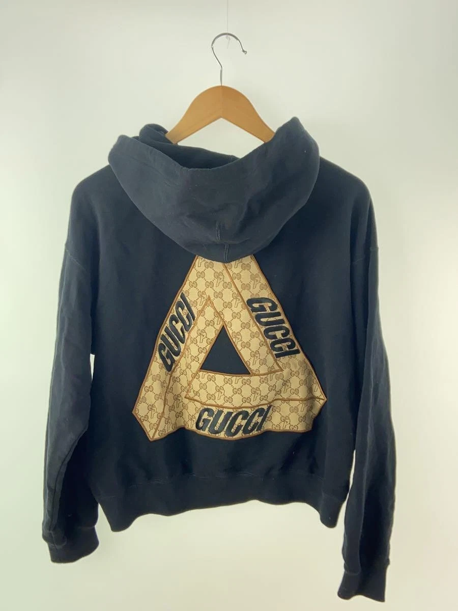 Felpa con cappuccio GUCCI 22AW Tri Ferg GG patch cotone taglia S #EG AGA