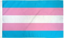 Transgender Flag 3x5ft 75D Ultrabreeze LGBTQIA Trans Pride Flag LGBT