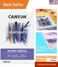 Graduate 5.5x8.5 Mixed Media Pad - 20 Sheets for Creative Artists & Art Students