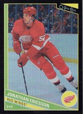 2013-14 O-Pee-Chee - Jonathan Ericsson #125 Black Rainbow Foil /100