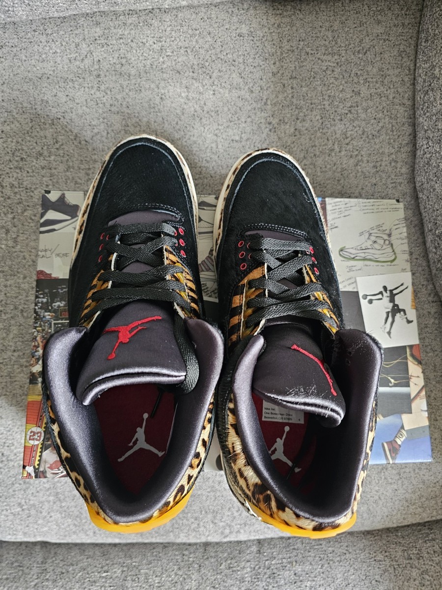 Nike Air Jordan 3 Retro size 12. Animal Instinct SE Print Tiger