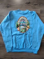 Chesapeake Bay Virginia VA Vintage 1988 Blue Adult XL Single Stitch Sweatshirt