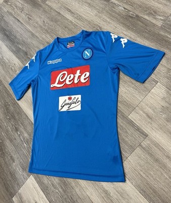 Napoli 2017/18 Home Football Shirt Size Large Kappa