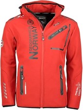 Geographical Norway Herren Jacke Softshell Jacke Herrenjacke Outdoor Winter Rot