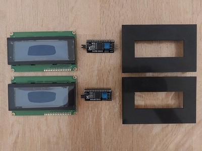 HD44780 2004 LCD Display 4x20 inkl. Rahmen für arduino raspberry