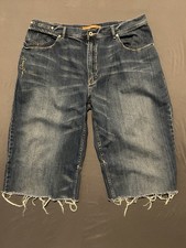 Vintage Sean John Shorts Mens 42 Blue Baggy Relaxed Denim Logo Embroidered Y2K