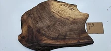 Walnut rare Bastogne live edge (some faux edge) slab, Insane Grain