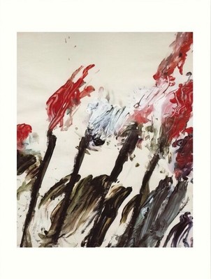 CY Twombly Nicola's Irises (1990) Druck ungerahmt