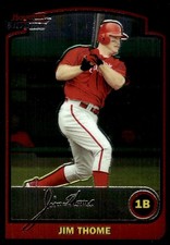 Jim Thome 2003 Bowman Chrome #130 Phillies MLB READ FREE SHIPPING AutographDen