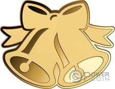 CHRISTMAS BELLS 1/1000 Oz Gold Coin 3000 Francs Chad