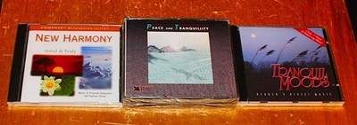 CD LOT: PEACE & TRANQUILLITY 3 DISC, NEW HARMONY (MIND/BODY), TRANQUIL MOODS NEW