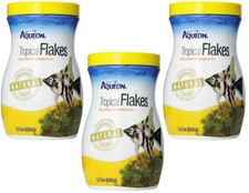Aqueon Tropical Flakes Pack of 3 7.12oz Fish Food Aquarium Nutrition