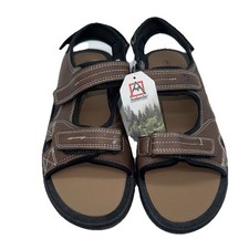 Avalanche Boys Size 3 Sandals Outdoor Sport Casual Summer Brown Hook  Loop