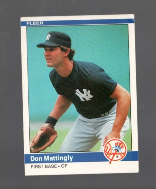 1984 Fleer Baseball Don Mattingly New York Yankees RC #131 Excellent