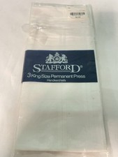 3 Stafford King Size Handkerchiefs 17.5  x 17.5  65 Polyester 35 Cotton