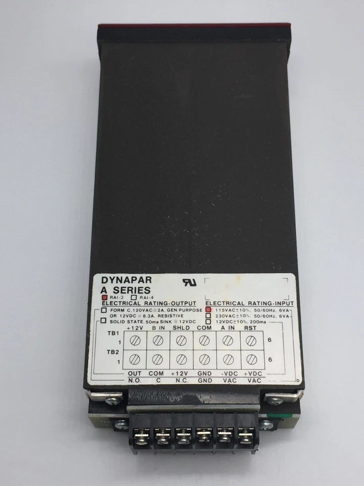 Dynapar RA1-304-LPA-BB1A-R100 RA1-3 Rate Indicator, 115VAC/6VA  - Image 4 of 4