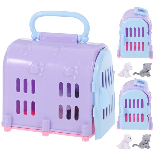 3 Sets Giocattoli Domestici Bambino Mini Casa Per Animali Imitazione - Foto 12 di 12