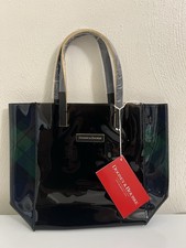 DOONEY & BOURKE Logo Lunch Small Windsor Black Plaid SHOPPER TOTE HANDBAG