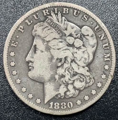 1880-CC Carson City Mint Morgan Silver $1 Dollar VF Very Fine