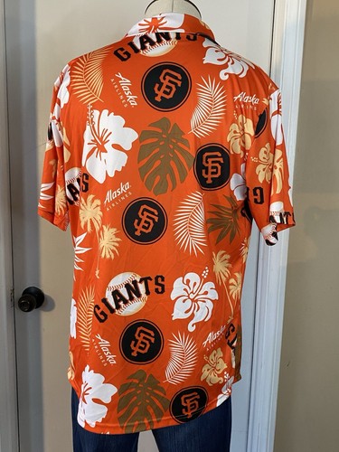San Francisco SF Giants Hawaiihemd Gr. M Alaska Airlines - Bild 3 von 10