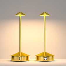 Cordless Table Lamps Set of 2, Portable LED Desk Lamp, 6000mAh Battery Operated