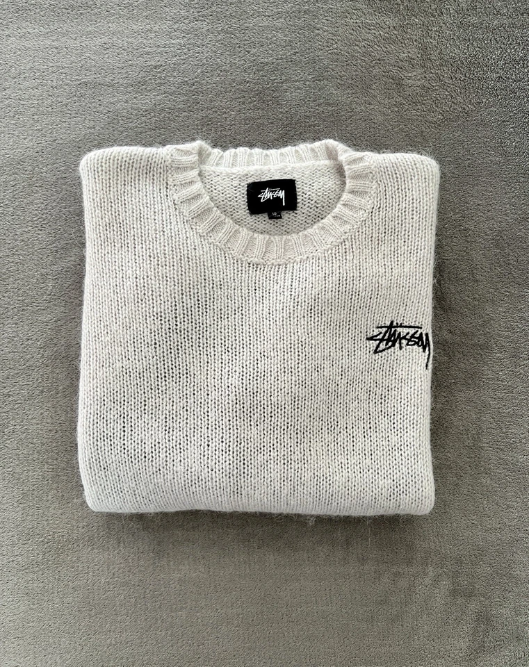Pull Stüssy 8 Ball Heavy Brushed Mohair Sweatshirt Taille 10 M– Très bon état - Photo 2/4