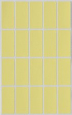 Royal Green Pastel Yellow Rectangular Colored Labels 1.57inch x 0.75 inch