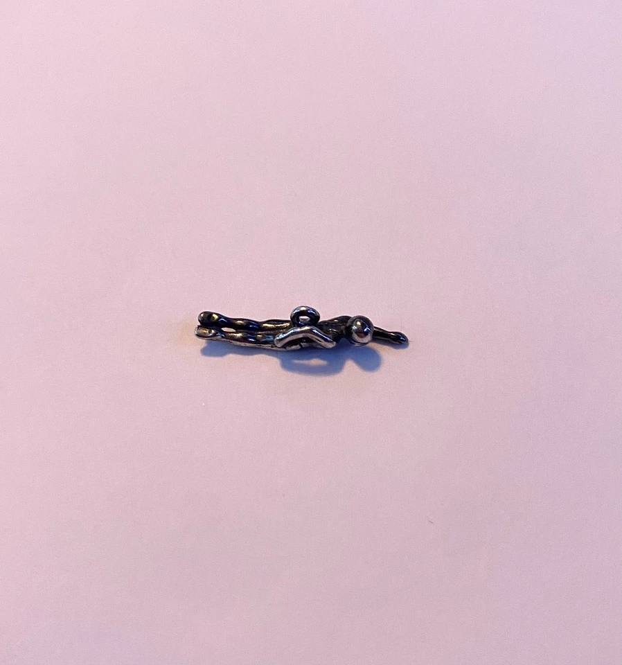 James Avery Brand New and Retired 3D Swimmer Charm With Box - Image 2 of 4