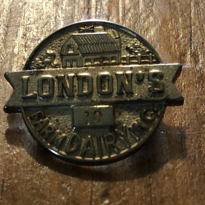 London s Dairy  10 Years Of Service Pin Sterling Silver ￼ Port Huron, Michigan ￼
