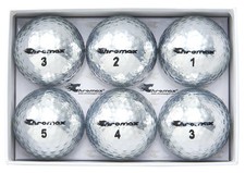 6 Pack Metallic M5 Colored Golf Balls Sport Accessory Training