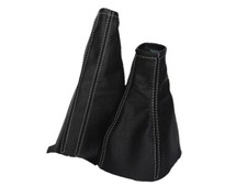 Schaltsack Handbremsabdeckung Fur Opel Calibra 1990-1998 Leder Naht Weiss
