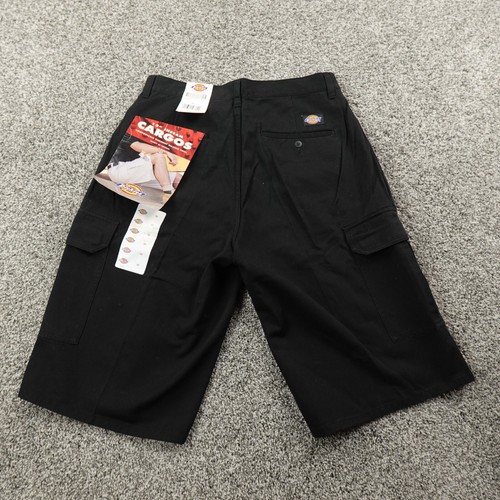 VTG Dickies Shorts Mens 30 Black Cargo Utility Work Hip Hop Grunge Skate NEW Y2K
