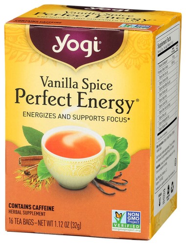 Té de hierbas Yogi Perfect Energy especias de vainilla 16 quilates - Imagen 1 de 5