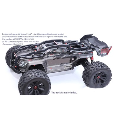 Cage à Roulettes (roll Cage) Pour Voiture RC ARRMA KRATON 6S EXB 1/8 - Pièce De Mise à Niveau - Neuf