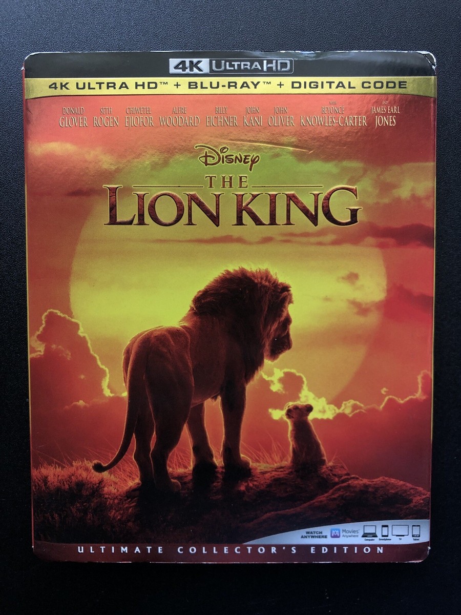 The Lion King (2019) 4K Blu-ray (No Digital) w/ Slipcover