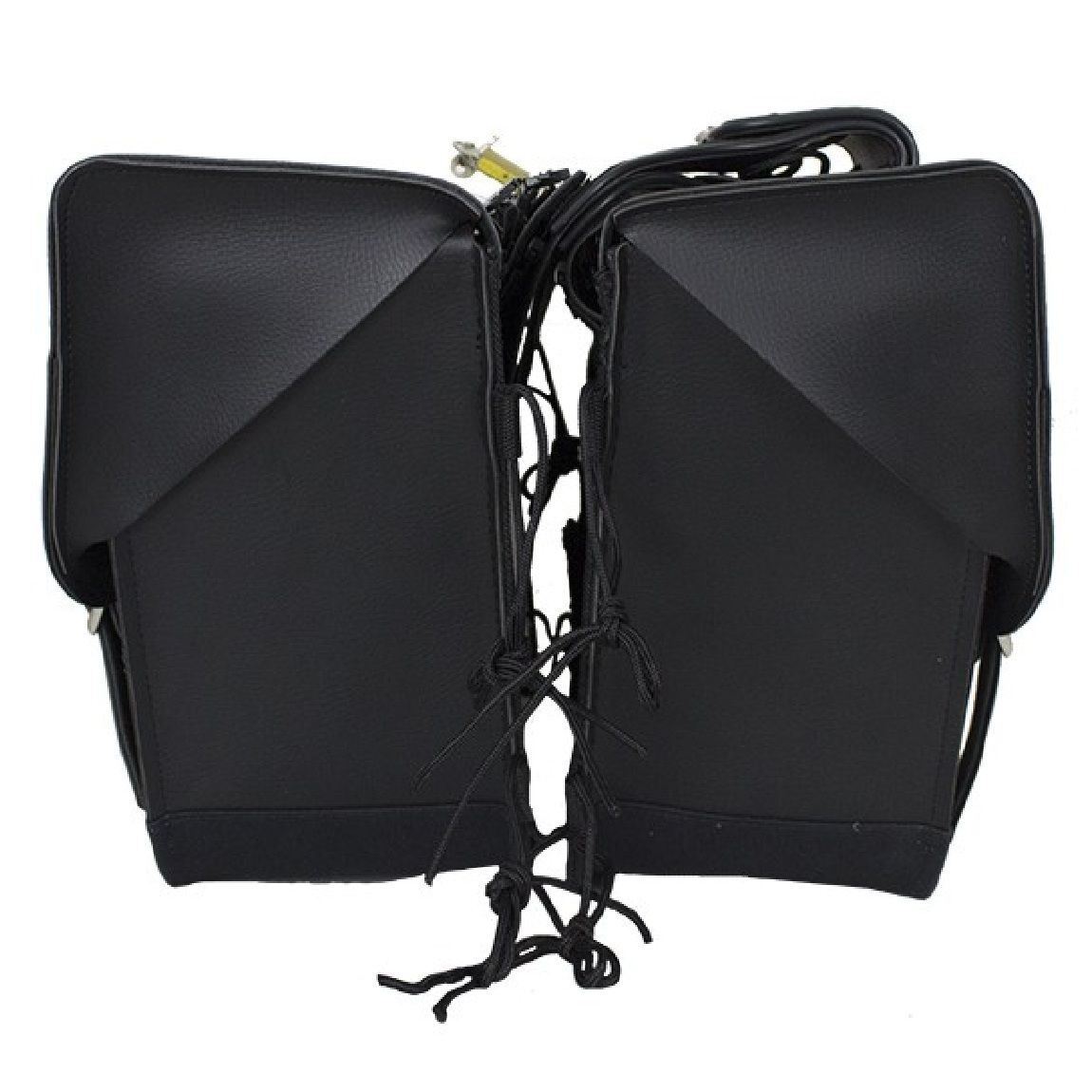 13" W MOTORCYCLE WATERPROOF STUDDED SADDLEBAGS w/ GUN HOLSTER FOR