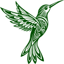 30 Custom Green Expressive Bird Personalized Address Labels