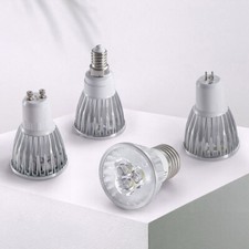 LED Spotlight Light Bulbs MR16 12V GU10 E27 E14 GU5.3 220V 9W 15W Silver Lamps