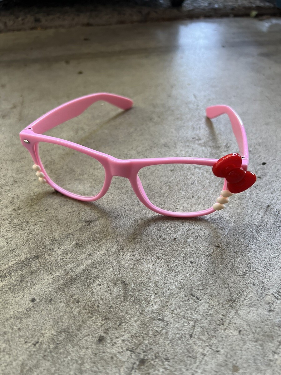 Hello Kitty Clear Lens Glasses Bow Fashion UV400 Protection Party