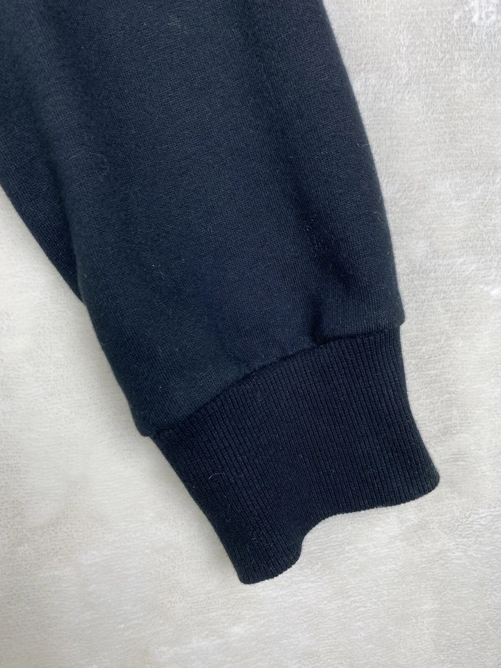 Sudadera con capucha Southpole Y2K para mujer 2X plus negro dorado estampado de leopardo deletreado cremallera completa Foto 4 de 4