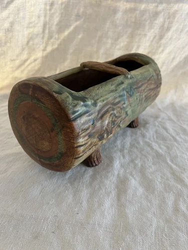 Weller Woodcraft window log planter natural fall home decor