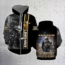 Lineman All Over Print For Men & Women Full Size S-5XL Gift Xmas 2022