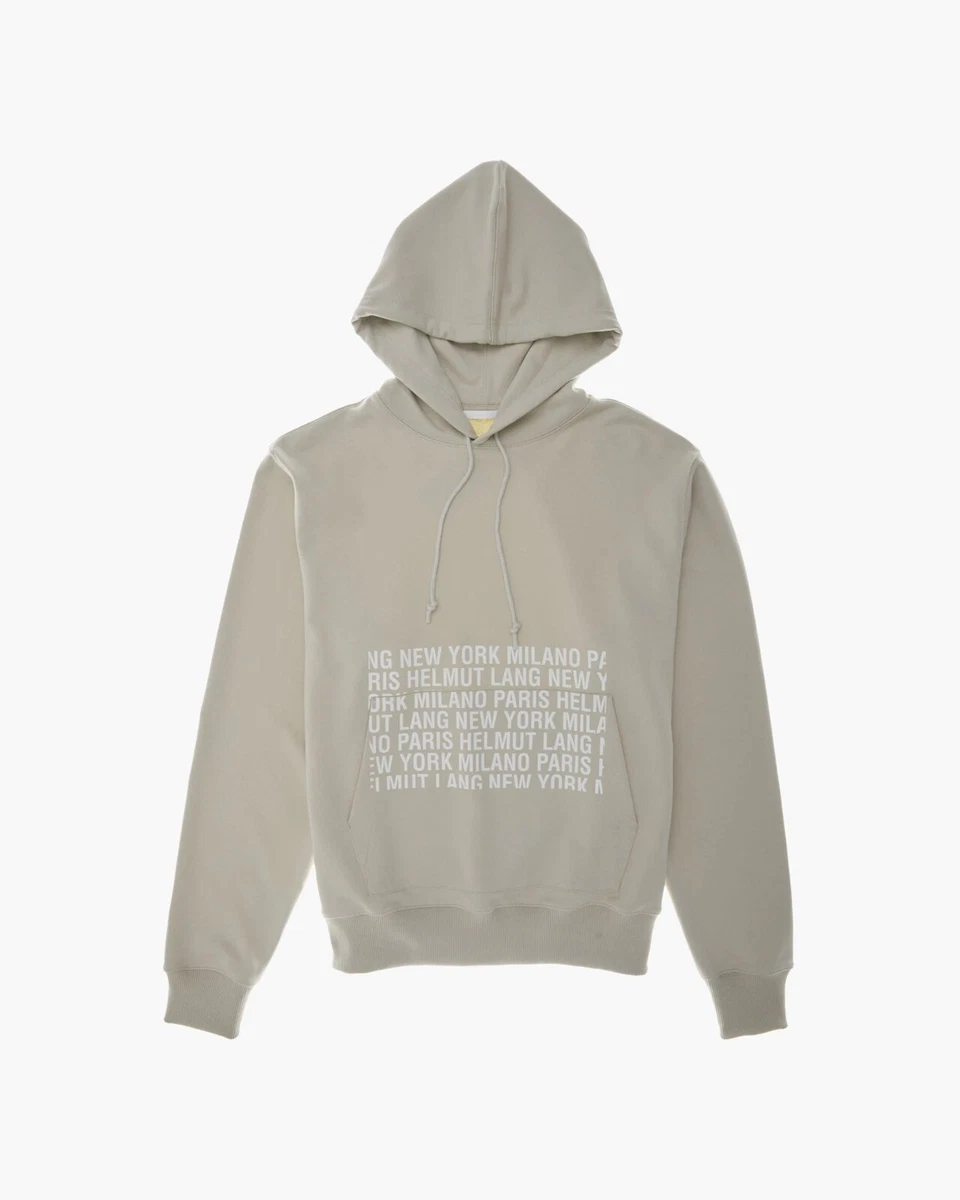 Helmut lang logo hoodie shop