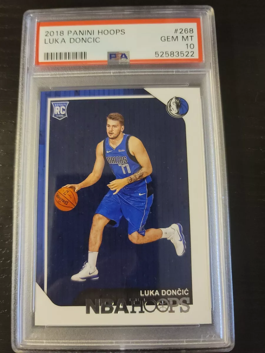 2018-19 Panini NBA Hoops #268 Luka Doncic Mavericks RC Rookie PSA