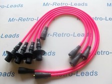 PINK 8MM PERFORMANCE IGNITION LEADS FOR BEETLE & T2 1968-1979 QUALITY HT LEADS