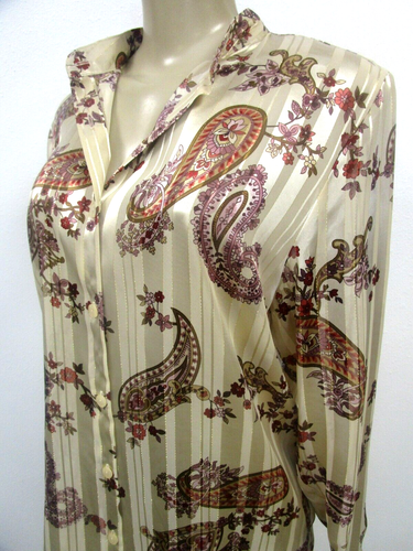 BONWORTH MULTI-COLOR METALLIC FLORAL DESIGN BLOUSE SIZE S - NEW - Picture 4 of 7